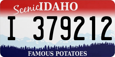 ID license plate I379212