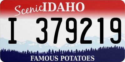ID license plate I379219