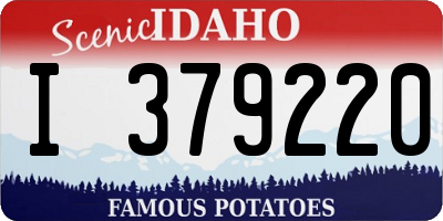 ID license plate I379220