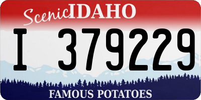 ID license plate I379229