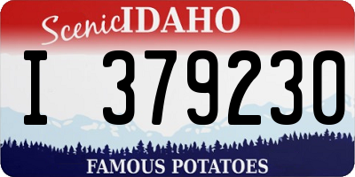 ID license plate I379230
