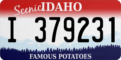 ID license plate I379231