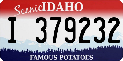 ID license plate I379232