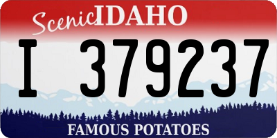 ID license plate I379237