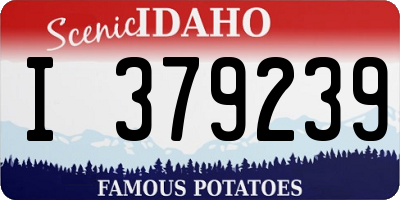 ID license plate I379239