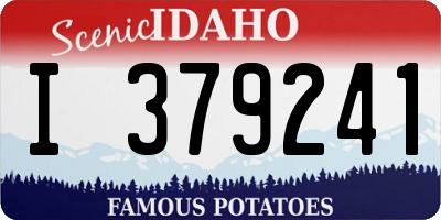 ID license plate I379241