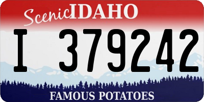 ID license plate I379242