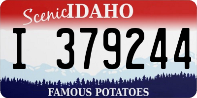 ID license plate I379244