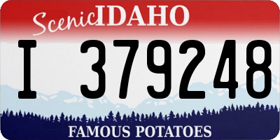 ID license plate I379248