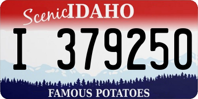 ID license plate I379250