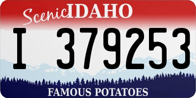 ID license plate I379253