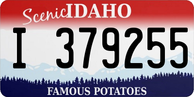 ID license plate I379255