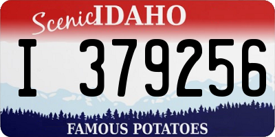 ID license plate I379256