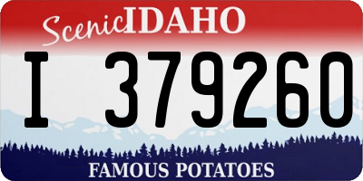 ID license plate I379260
