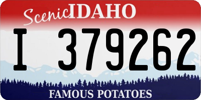 ID license plate I379262