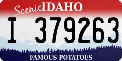 ID license plate I379263