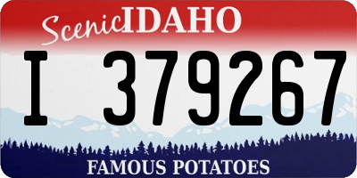 ID license plate I379267