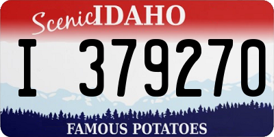 ID license plate I379270