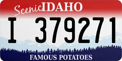 ID license plate I379271