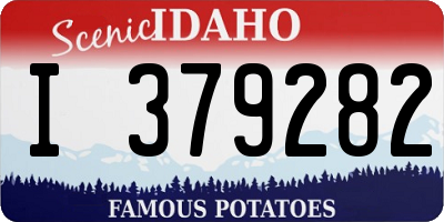 ID license plate I379282
