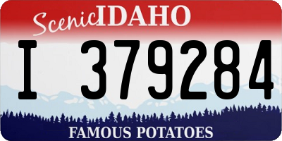 ID license plate I379284