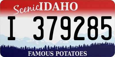 ID license plate I379285