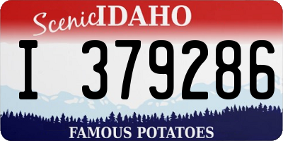 ID license plate I379286