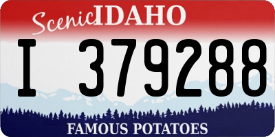 ID license plate I379288
