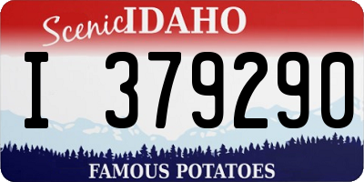 ID license plate I379290