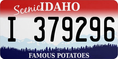 ID license plate I379296