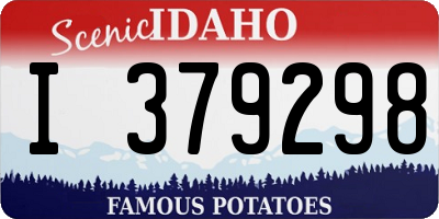 ID license plate I379298