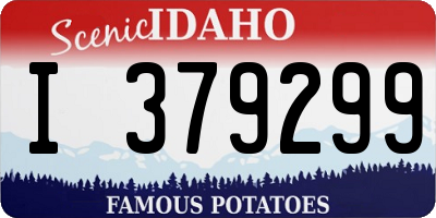ID license plate I379299
