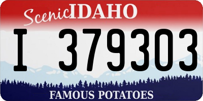 ID license plate I379303