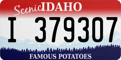 ID license plate I379307
