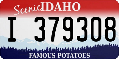 ID license plate I379308
