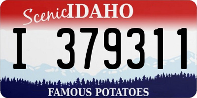 ID license plate I379311