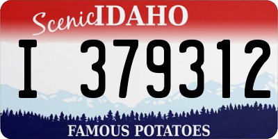 ID license plate I379312