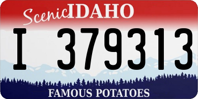 ID license plate I379313