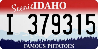 ID license plate I379315