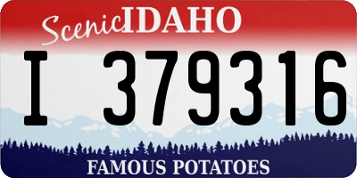 ID license plate I379316