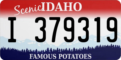 ID license plate I379319