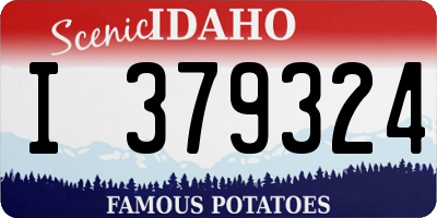 ID license plate I379324