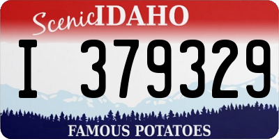 ID license plate I379329