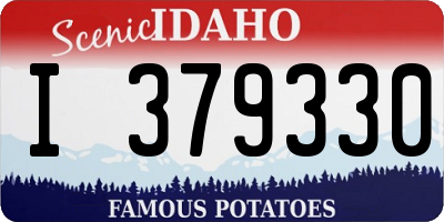 ID license plate I379330