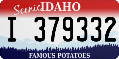 ID license plate I379332