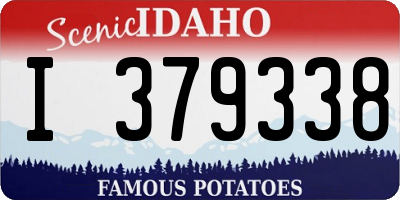 ID license plate I379338