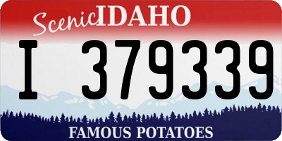 ID license plate I379339