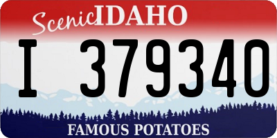 ID license plate I379340
