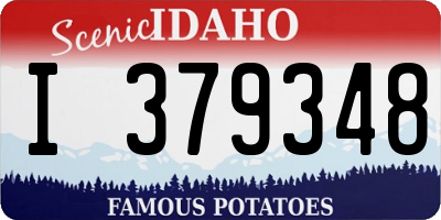 ID license plate I379348
