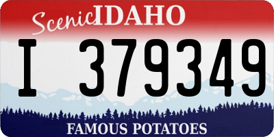ID license plate I379349